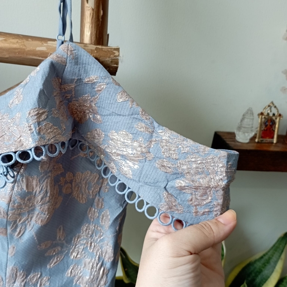 Forever New Blouse Brocade Top - Picture 12 of 16